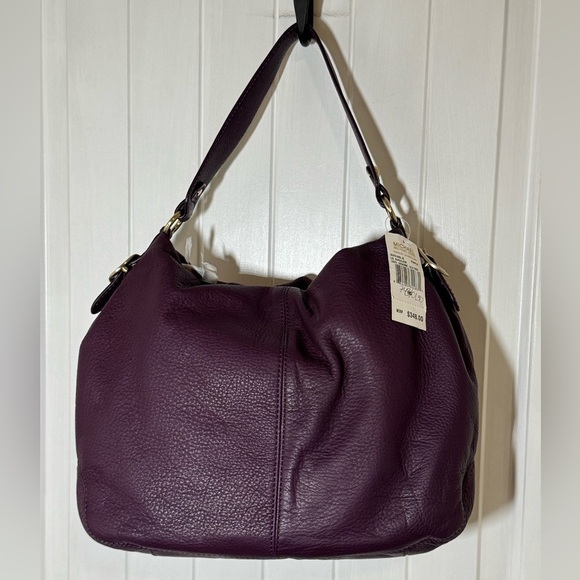 Michael Kors Purple Hobo Bag with Gold Hardware - Picture 4 of 12